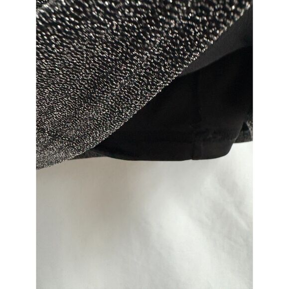 Forever 21 Little Black Dress Silver Sparkly Party Cocktail S NYE Date Night - Picture 5 of 9